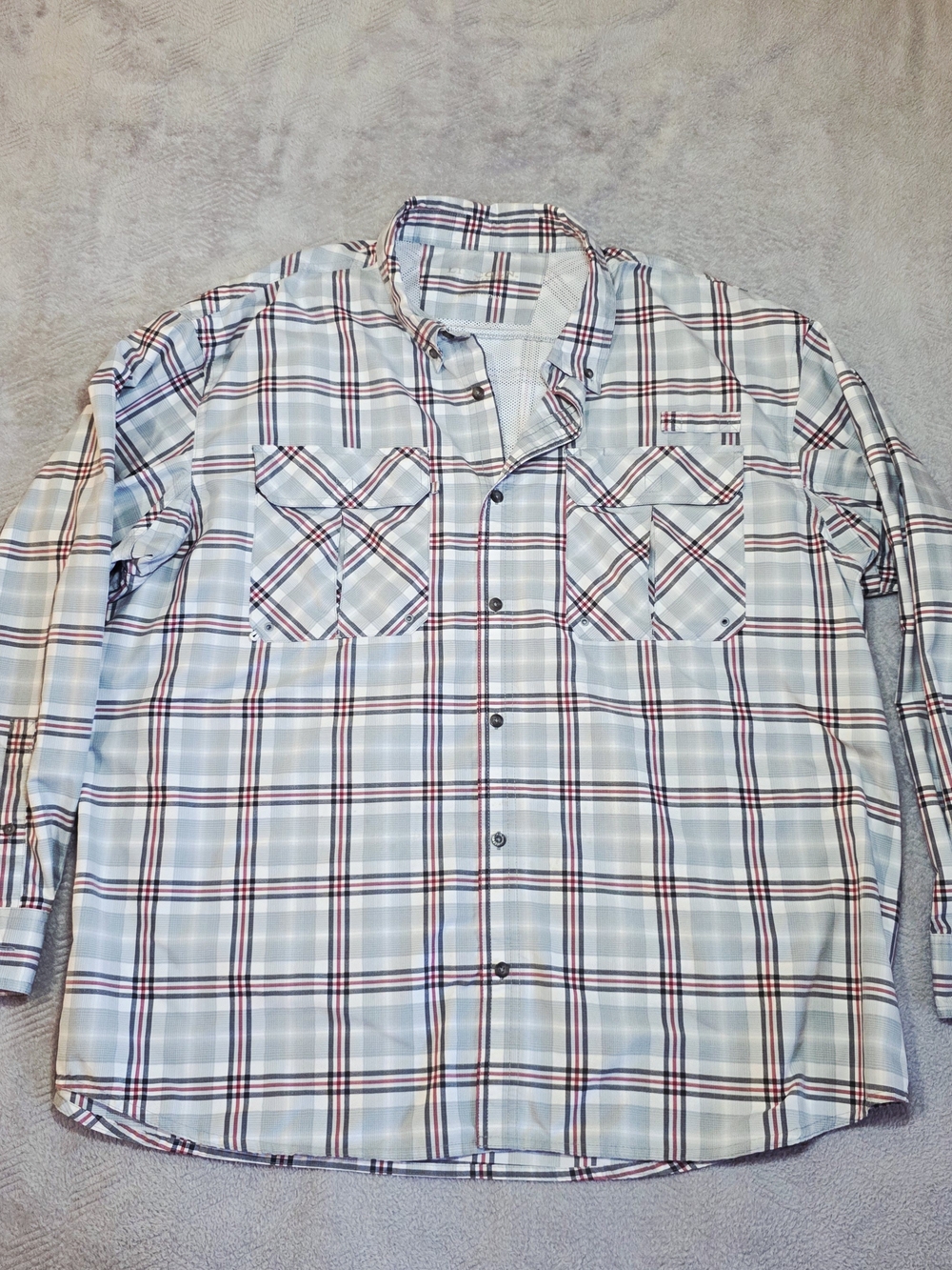 Lincoln Outfitters Men's 2XL Vented Fishing Shirt Plaid